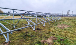 Antžeminės saulės elektrinės 10 kW konstrukcija