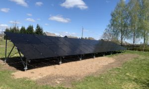 Antžeminė saulės elektrinė  10 kW Hanersun moduliai