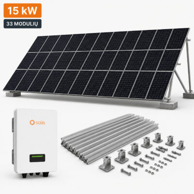 Saulės elektrinės komplektas 15 kW