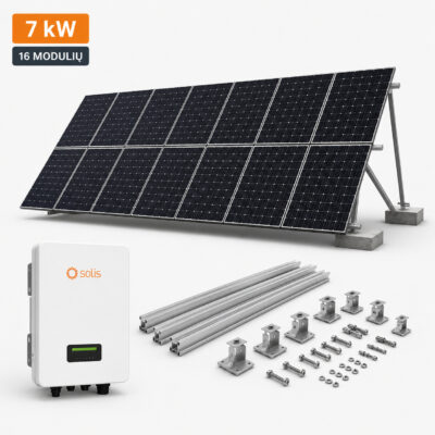 Saulės elektrinės komplektas 7 kW