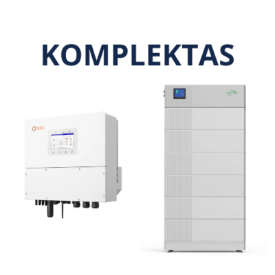12 kW Solis S6-EH3P12K-H + Enershare Energy-Core HV energijos kaupimo sistema 9,6–25,6 kWh